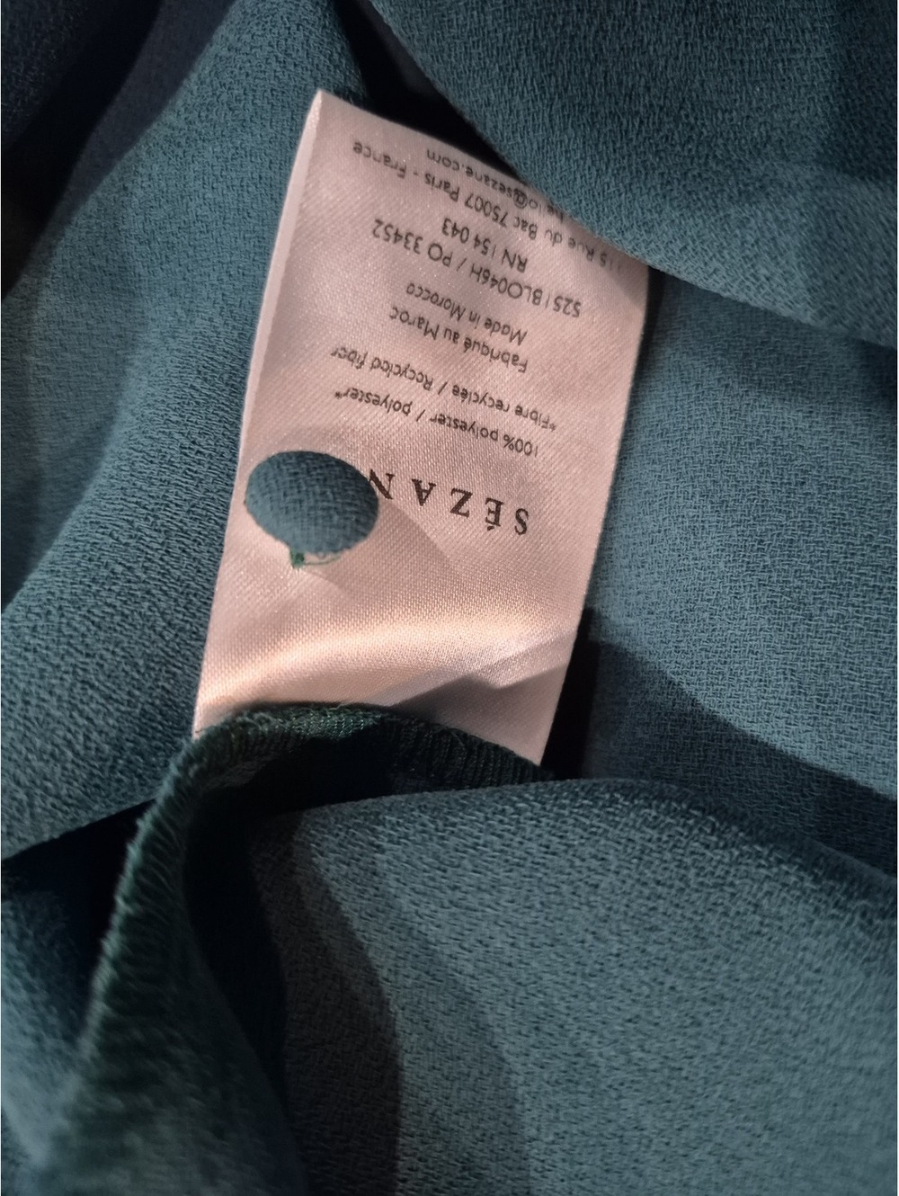 SEZANE Abelia Wrap Blouse Size 42/10 - Picture 7 of 7